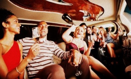 Image of people having fun in a Limo CT Limousine