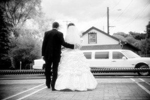 weddinglimo1-300x199 Picture of bride and groom with a Connecticut Limousine