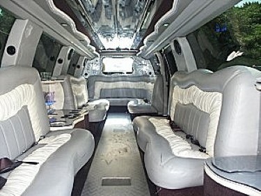Image of interior of Cadillac Limousine