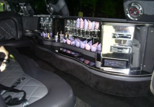 Chrysler 300 Interior Image of Chrysler 300 Interior with black and grey leather