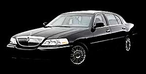 Image of Black Lincoln Town Car