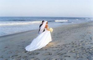 Beach Wedding limousine in CT image Image of Westport wedding on the beach