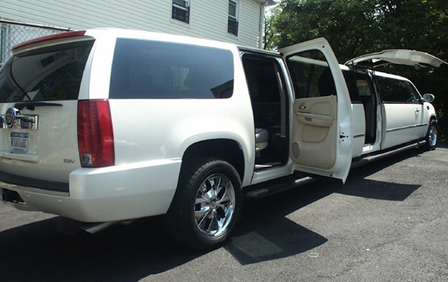 Back Entrance in the CT Escalade Limousine Back Entrance in the CT Escalade Limousine image