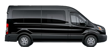 10 passenger mercedes sprinter transportation and transfer van with luggage photo